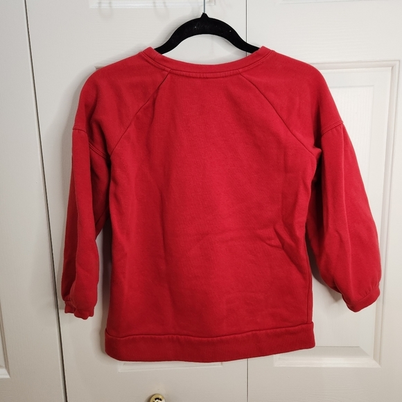 Gap Girls size M Red Pullover Sweatshirt with a White Star - Picture 5 of 7